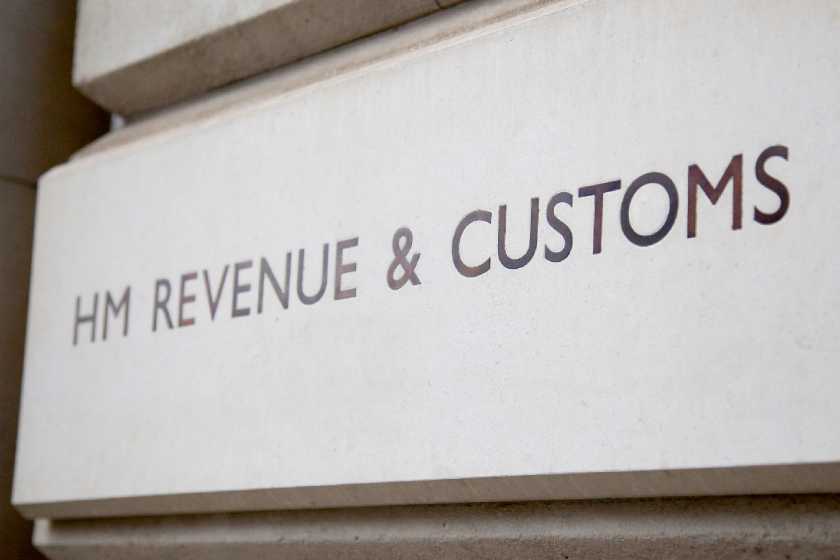 Photo of the HM revenue and customs sign