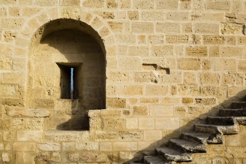 Ramparts_Gard_France_IFA_290523 Ancient medieval ramparts in France.