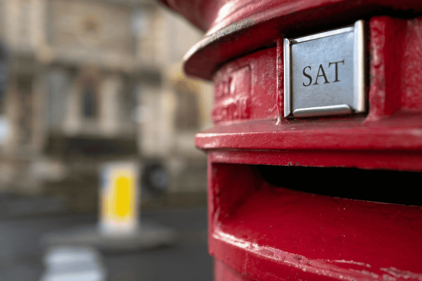 royal-mail Close-up of a red London Royal Mail postbox