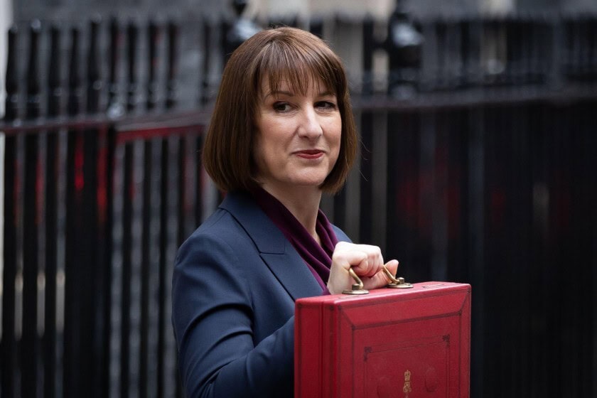 Rachel Reeves holds the Budget briefcase